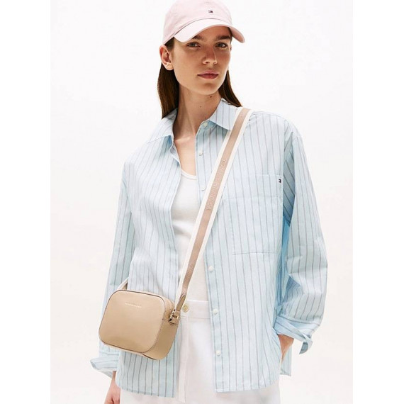 Th Logotape Camera Bag Coastal Taupe  TOMMY HILFIGER