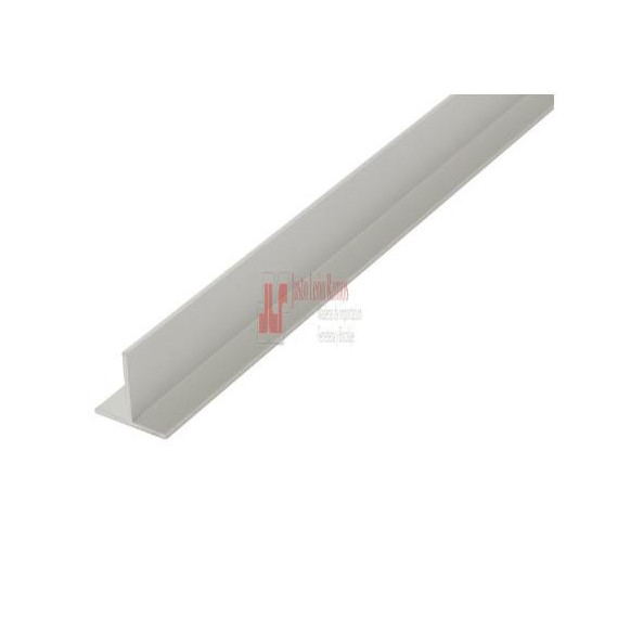 Perfil T 15x15-2.5m Aluminio Blanco