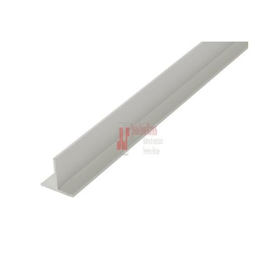 Perfil T 20x20-2.5m Aluminio Blanco