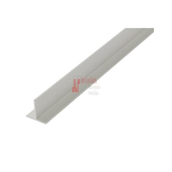 Perfil T 25x25-2.5m Aluminio Blanco