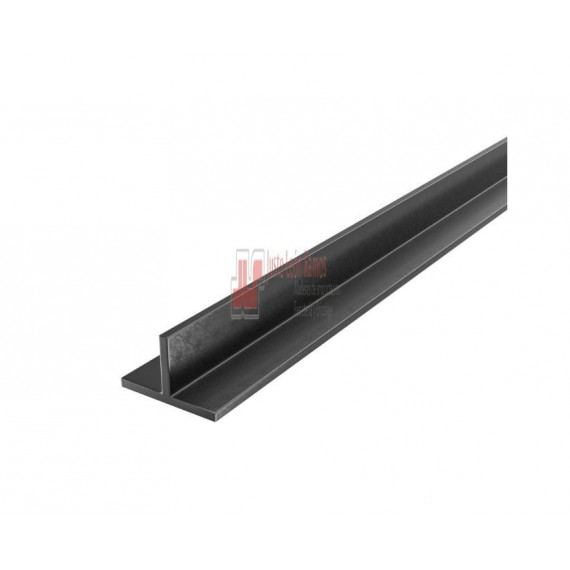Perfil T 20x20-2.5m Aluminio Negro Mate
