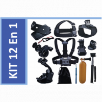 Kit de Accesorios Go-City 12 en 1 para Cámaras Deportivas y GoPro