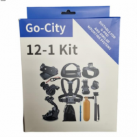 Kit de Accesorios Go-City 12 en 1 para Cámaras Deportivas y GoPro