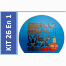 Kit de Accesorios Go-City 26 en 1 para Cámaras Deportivas y GoPro con Estuche de Transporte