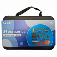 Kit de Accesorios Go-City 84 en 1 para Cámaras Deportivas con Estuche de Transporte
