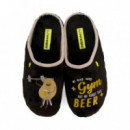 Pantuflas de Casa Pelo Dibujo y Frase Rutledge  HOT POTATOES