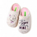 Pantuflas de Casa Pelo Dibujo y Frase Blantyre  HOT POTATOES