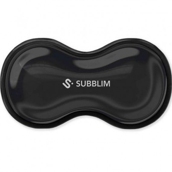 SUBBLIM Reposamuñecas Ergo Cristal Flex para Raton Negro