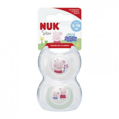 NUK CHUPETE STAR PEPPA PIG 6-18 M
