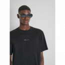 Camiseta ANTONY MORATO Negra Logo Metálico