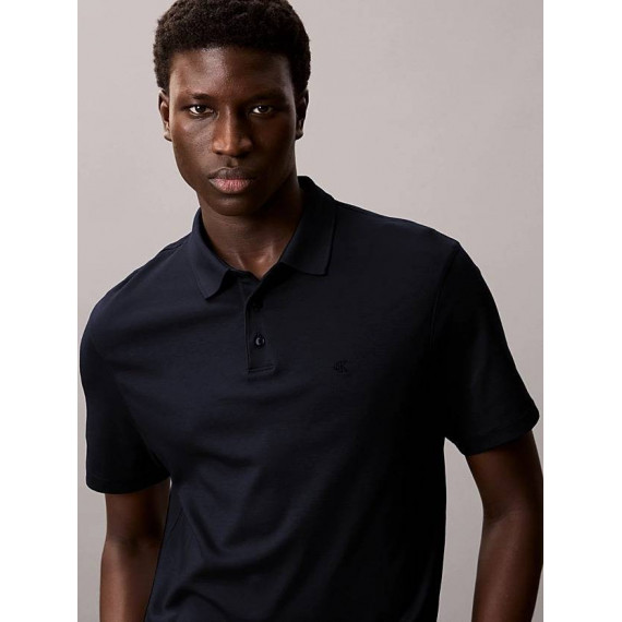 Ss Supima Chest Emb Polo Dark Sapphire  CALVIN KLEIN