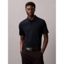 Ss Supima Chest Emb Polo Dark Sapphire  CALVIN KLEIN