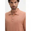 Ss Supima Cotton Polo 14GG Sunset Rose  CALVIN KLEIN