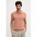 Ss Supima Cotton Polo 14GG Sunset Rose  CALVIN KLEIN