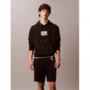 Eu 350TERRY Sp Graphic Short Black  CALVIN KLEIN