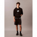 Eu 350TERRY Sp Graphic Short Black  CALVIN KLEIN