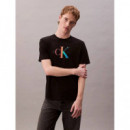 Ss 20S Ck PRIDE25 Graphic Tee Black  CALVIN KLEIN