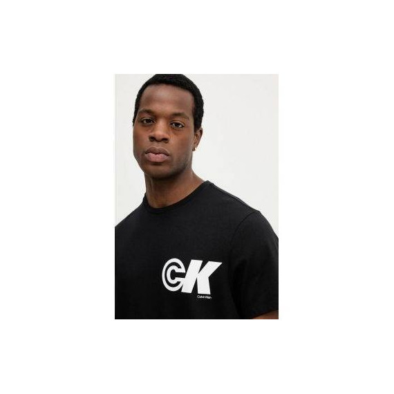 Ss 20S Ck Sport Logo Graphic Tee Black  CALVIN KLEIN