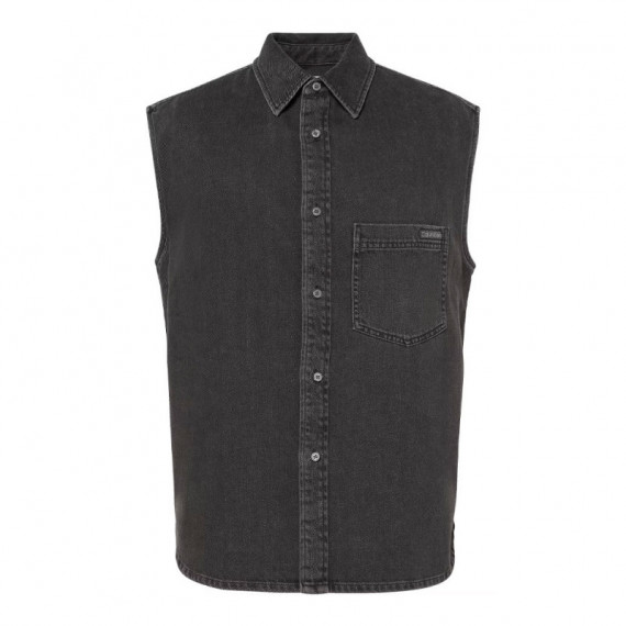 Camisa Casual Classic Charcoal Hicks Denim  CALVIN KLEIN