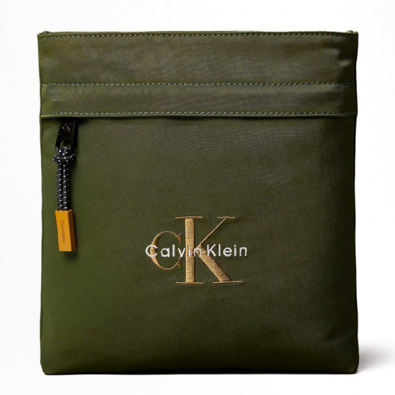 Bolsa Plana de Nailon con Logo Monograma  CALVIN KLEIN