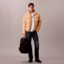 Mochila con Solapa Superior de Nailon con Logo Monograma  CALVIN KLEIN