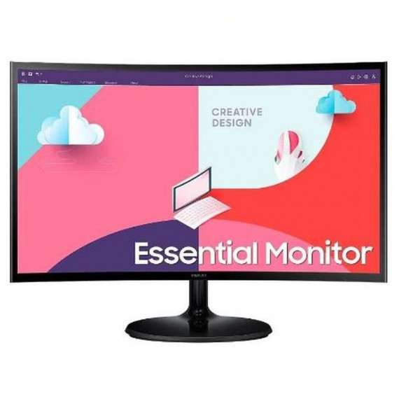 SAMSUNG Monitor Profesional Curvo S3 S36C S27C360EAU 27/ Fhd Negro HDMI / 75HZ/ Negro / Vesa
