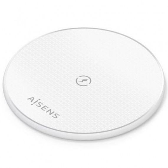 AISENS Cargador Inalambrico ASCH-15W1WC057-W/ 15W/ Blanco