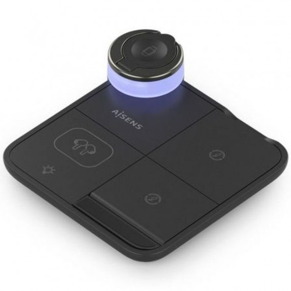 AISENS Base de Carga Inalambrica ASCH-15W4WC062-BK/ 15W/ Negro