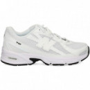 Deportivo Rejilla Beige+blanco  NEW BALANCE