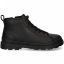 Botin Engrasado Negro  CAMPER