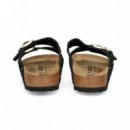 Pala 2 Hebillas+tachas ante Negro  BIRKENSTOCK