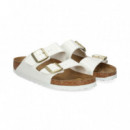 Pala 2 Hebillas Charol Blanco  BIRKENSTOCK