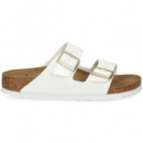 Pala 2 Hebillas Charol Blanco  BIRKENSTOCK