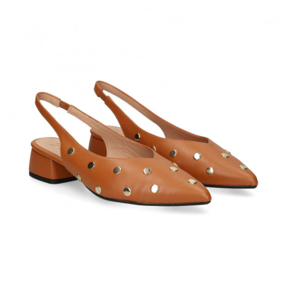 sin Talon Tachas Piel Cuero  MIUXA