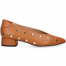 Bailarina Tachas Piel Cuero  MIUXA