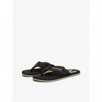 Hilfiger H Padded Beach Sandal Black  TOMMY HILFIGER