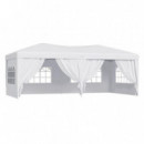 Carpa Plegable Metal Blanca DONNA GARDEN 3X6 Metros