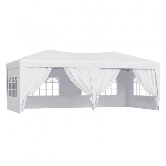 Carpa Plegable Metal Blanca DONNA GARDEN 3X6 Metros