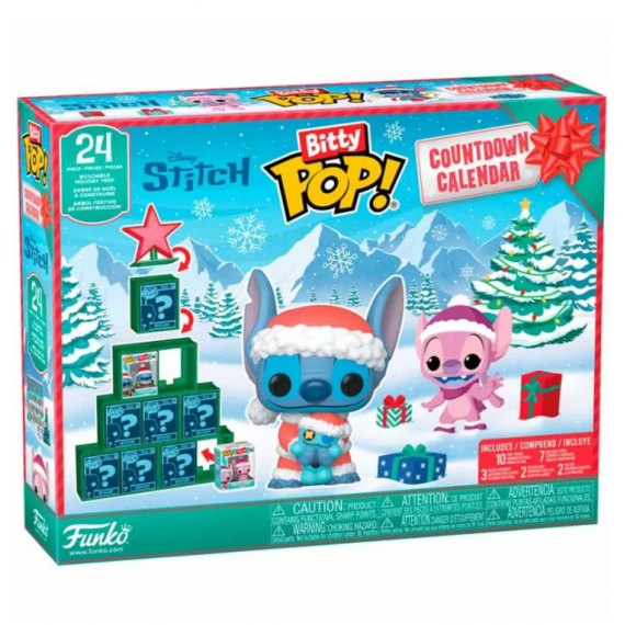 Calendario Adviento Navideño Bitty Pop Stitch Disney  FUNKO
