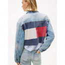 Croppd Trckr Jkt Rwb Ext CI6033 Denim mi  TOMMY JEANS