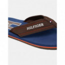 Hilfiger H Padded Beach Sandal Legacy Br  TOMMY HILFIGER