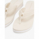 Th Crochet Mid Beach Sandal Muslin  TOMMY HILFIGER