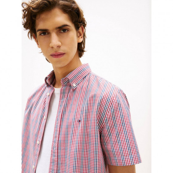 Americana Check S/s Shirt Medium Red / M  TOMMY HILFIGER