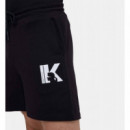 Klj Logo Sweatshort Black  KARL LAGERFELD