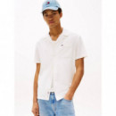 Tjm Linen Blend Camp  Ecru  TOMMY JEANS