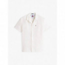 Tjm Linen Blend Camp  Ecru  TOMMY JEANS