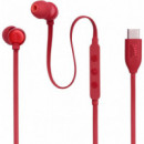 Auriculares JBL Tune 310C Usb-c Rojo