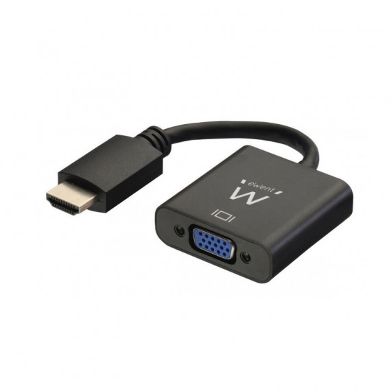 Adaptador EWENT Convertidor  Digital a Analogico Hdmi-m a Vga-h con Audio  EW9864