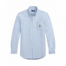 Polo RALPH LAUREN - Cubdbrpks-long Sleeve-sport Shirt - 6885 Bsr Blue Heritage Bear - 710P00577001/6885 Bsr Blue Heritage Bear