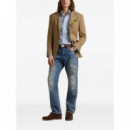 Polo RALPH LAUREN - Cubdbrpks-long Sleeve-sport Shirt - 6885 Bsr Blue Heritage Bear - 710P00577001/6885 Bsr Blue Heritage Bear